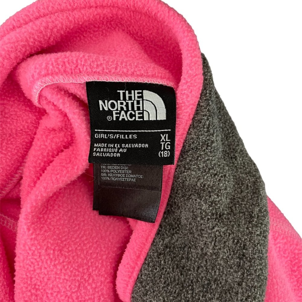 The North Face 1/4 Zip Fleece Pullover Girls - Size XL - Picture 3 of 5